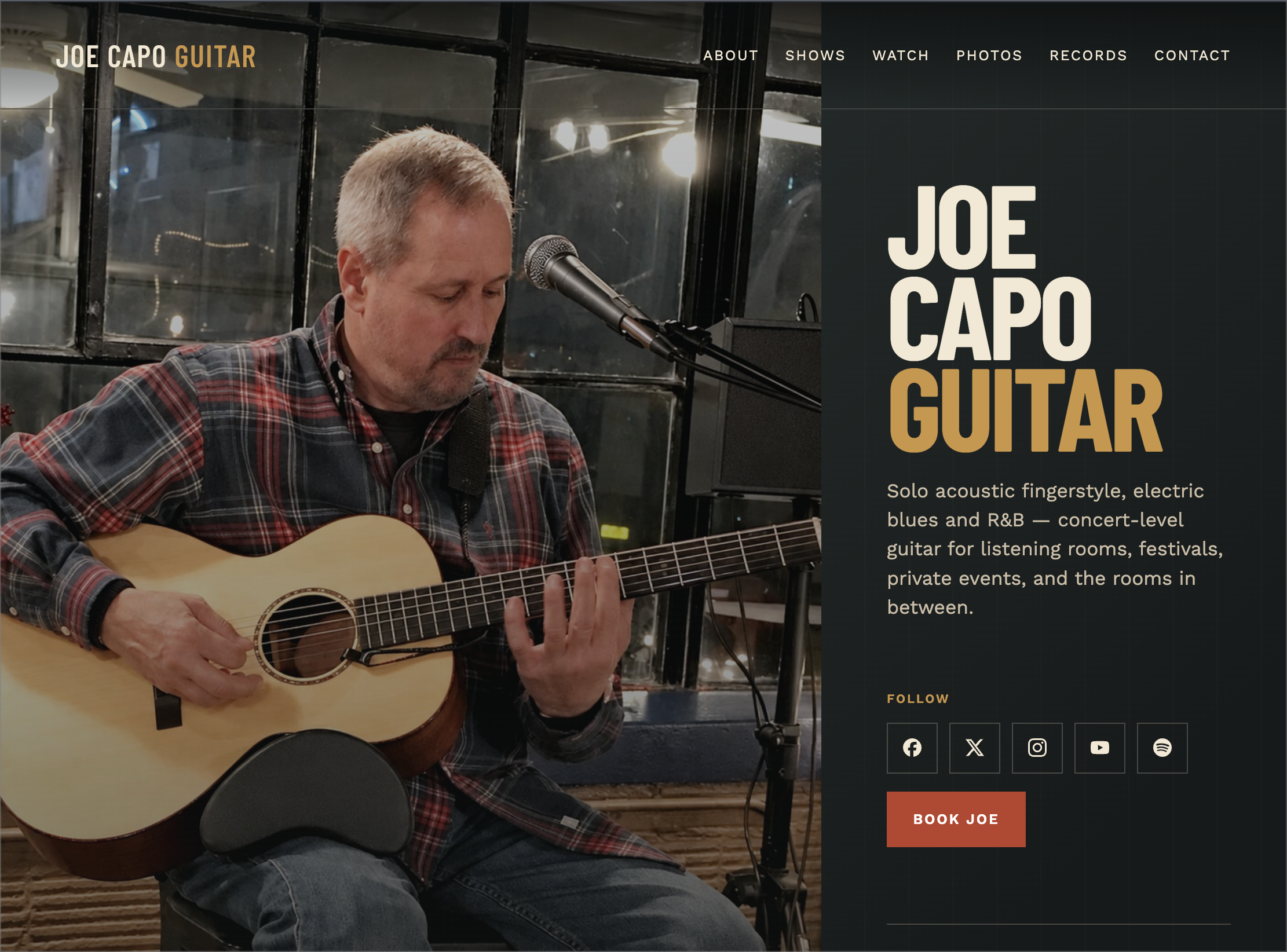 Joe Capo Guitar — Atlanta guitarist website